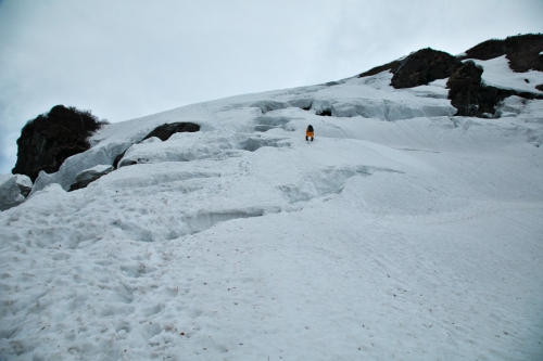 上越 谷川岳 雪山基礎講座 最後に振り返り谷川岳を望む 個人山行ブログ 山行ブログ 湖南岳友会のホームページ